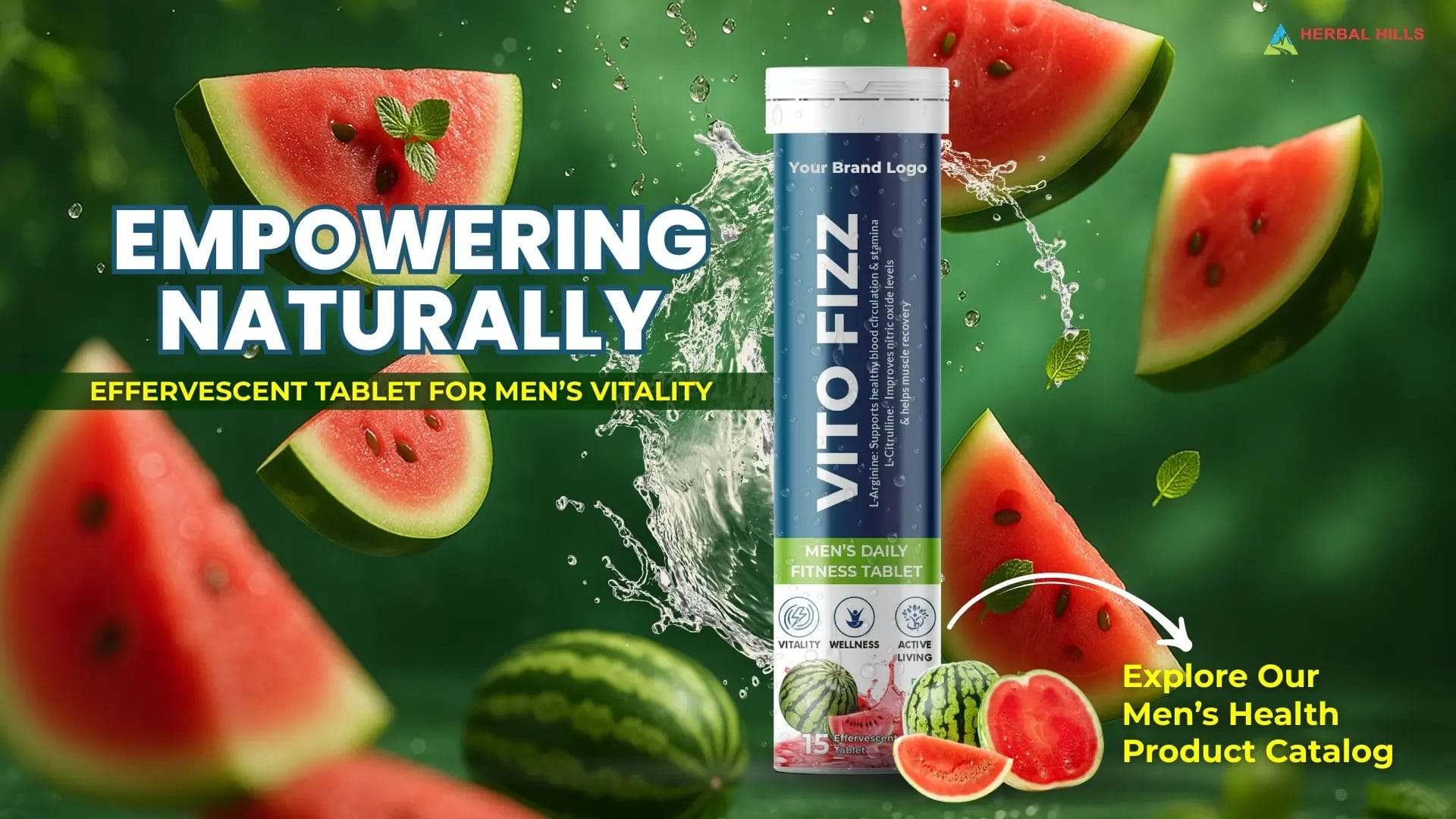 What Every Man Needs: Top Ayurvedic Supplements for Daily Fitness and Vitality 1 Effervescent Tablet for Men 1920x1080 1